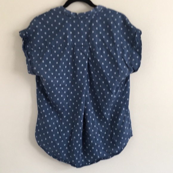 Blue Button-Up - Picture 3 of 4